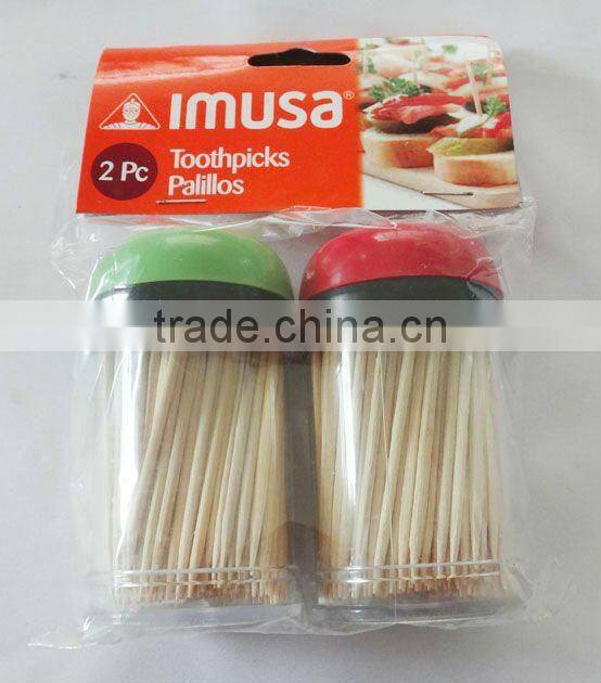 Toothpicks with "sheak a pick " dispenser