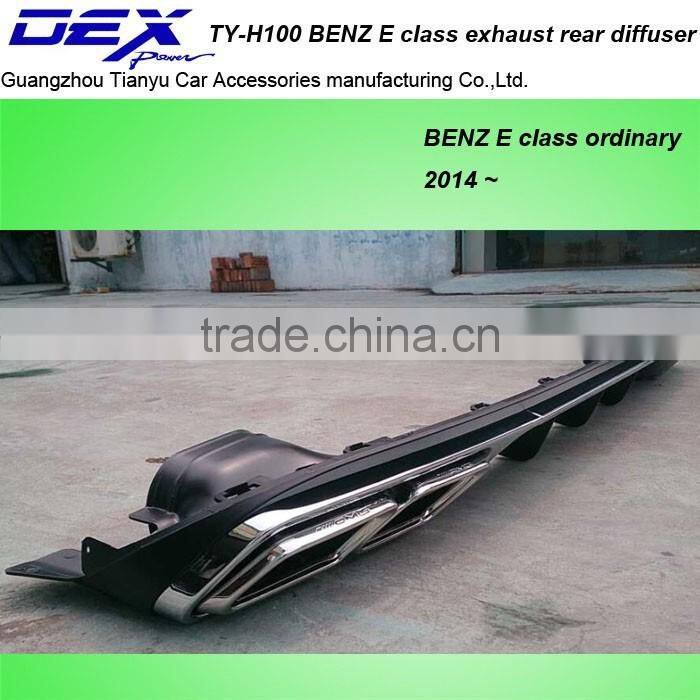 factory price car part PP B~ENZ E Class E63 exhaust rear diffuser
