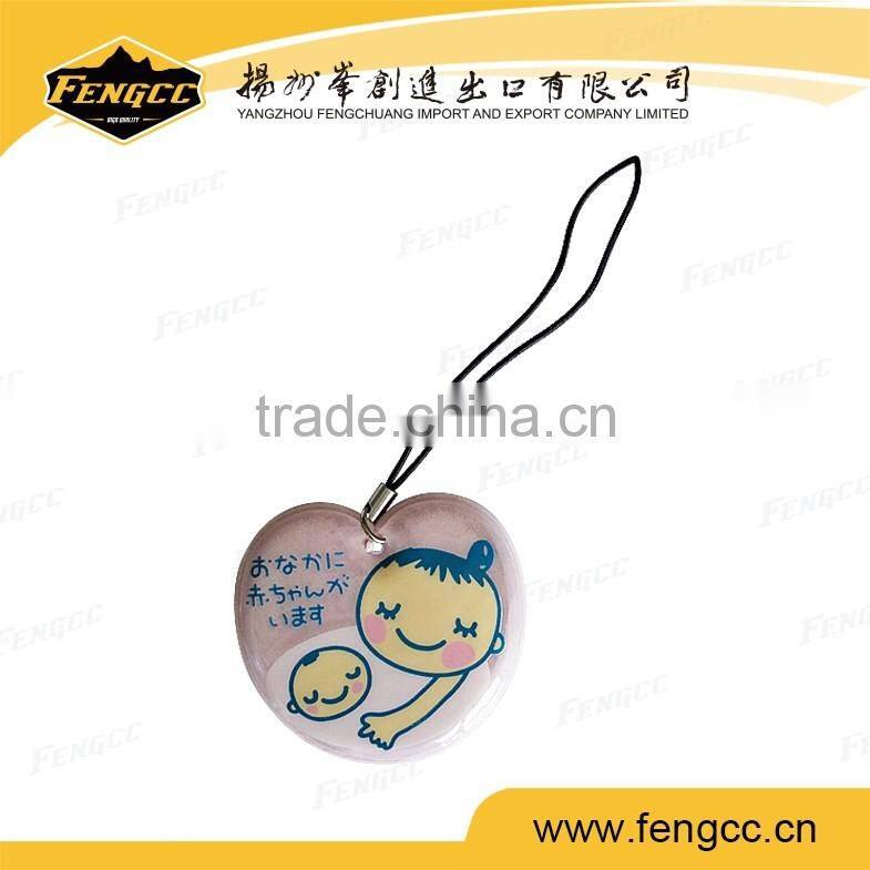 Round blank multi-used phone string / pvc screen cleaner