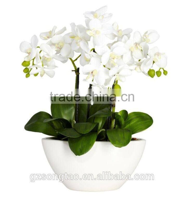 Silk Flowers Garden Decor Home Artificial High quality Plant Butterfly Orchid