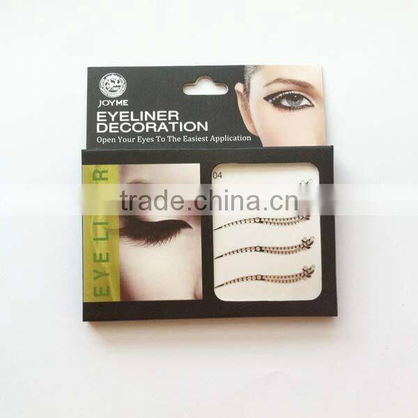 Silvery Temporary Eyeliner Tattoo Sticker