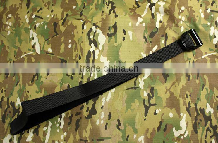 high quality black big D metal buckle military tactical combat belts