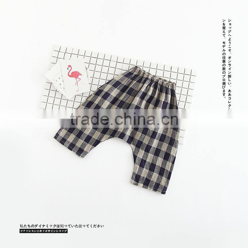 Cotton Mix Linen Fabric Harem Pants Wholesale Boutique Children Clothing Trouser