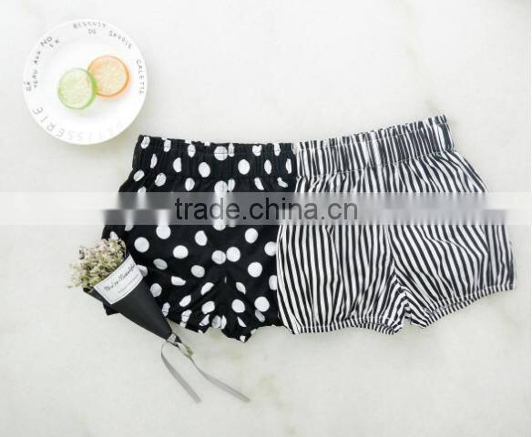 Wholesale Children's Boutique Clothing Stripes Polka Dots Pattern Baby Shorts