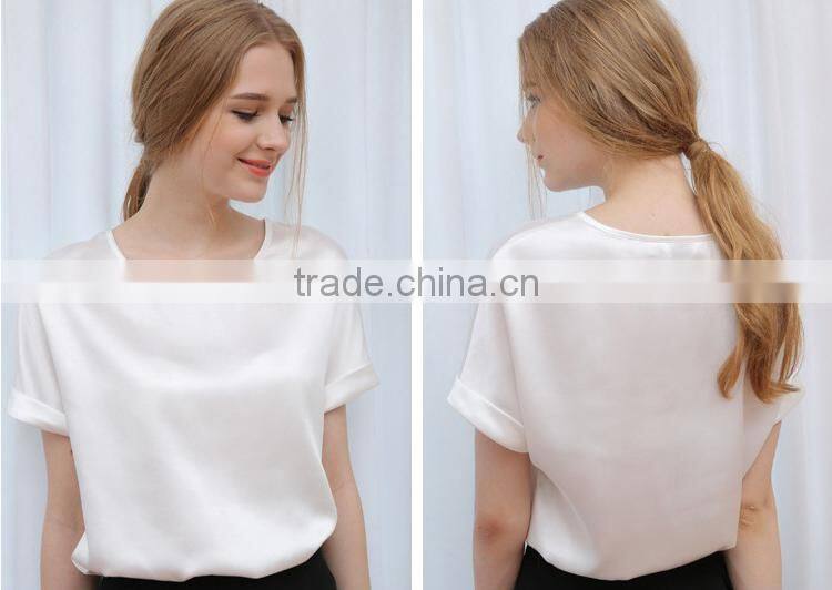 F20041B lady newest style t shirt summer design