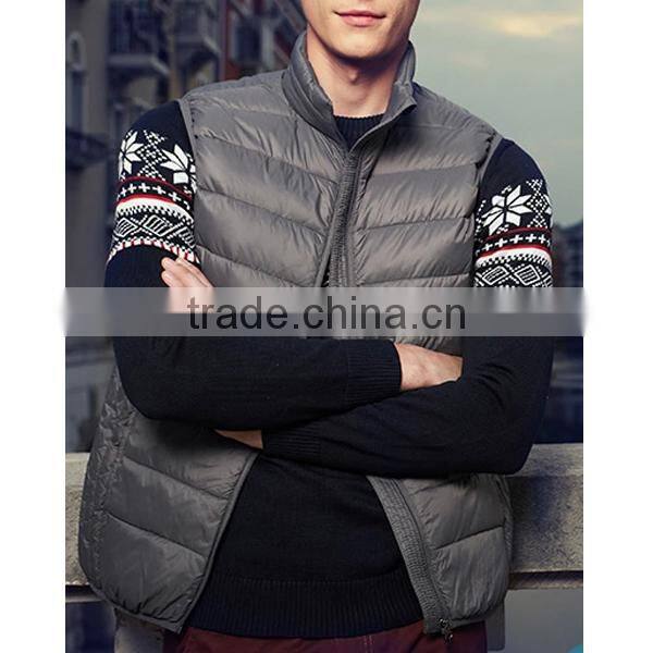 2015 New Style Portable Outdoor Man's Duck Down Vest