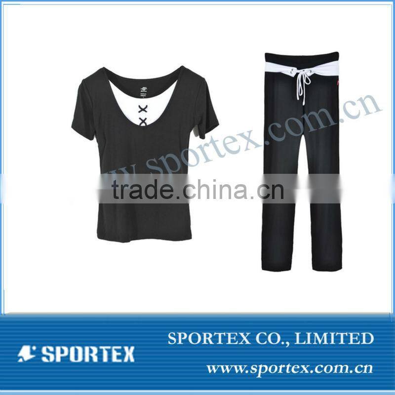 2013 ladies OEM yoga wear/ladies fitness wear/long & loose yoga suits