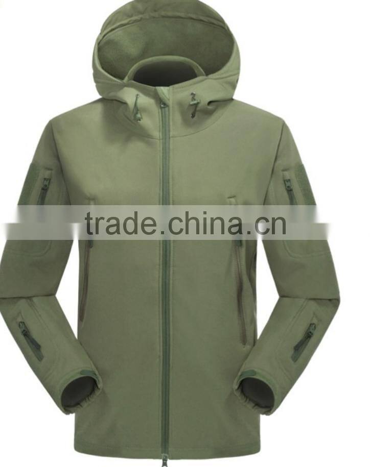 Instocked cargo/plainmillitary softshell jacket fleece jacket windproof waterproof customizable logo