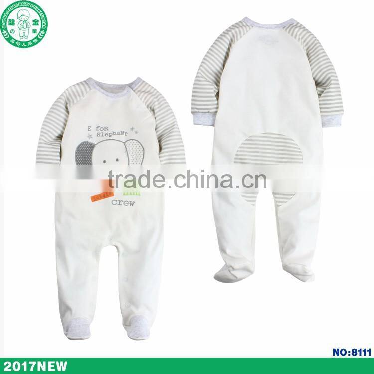 Wholesale summer combed cotton high quality low price baby romper children clothing set