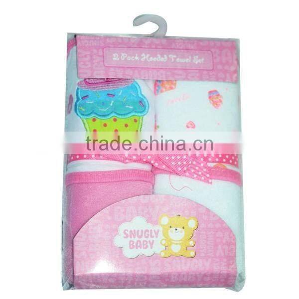 China supplier hooded baby blanket set