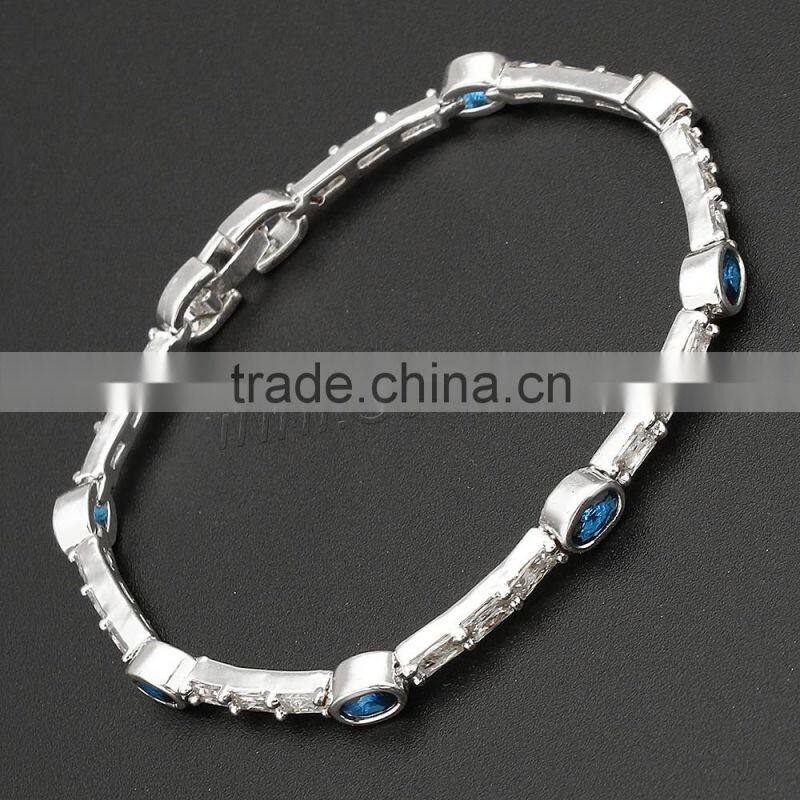 925 sterling silver Cubic Zirconia Sterling Silver Bracelets wholesale fashion jewelry