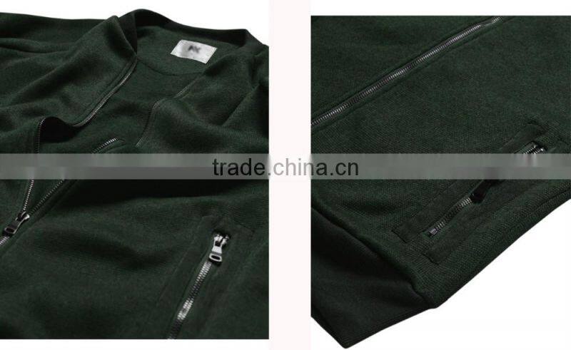 Stylish Long Sleeve With Pocket MenJacket/Front Zipper Pocket Men Jacket/ New Military Cotton Jacket J1703017