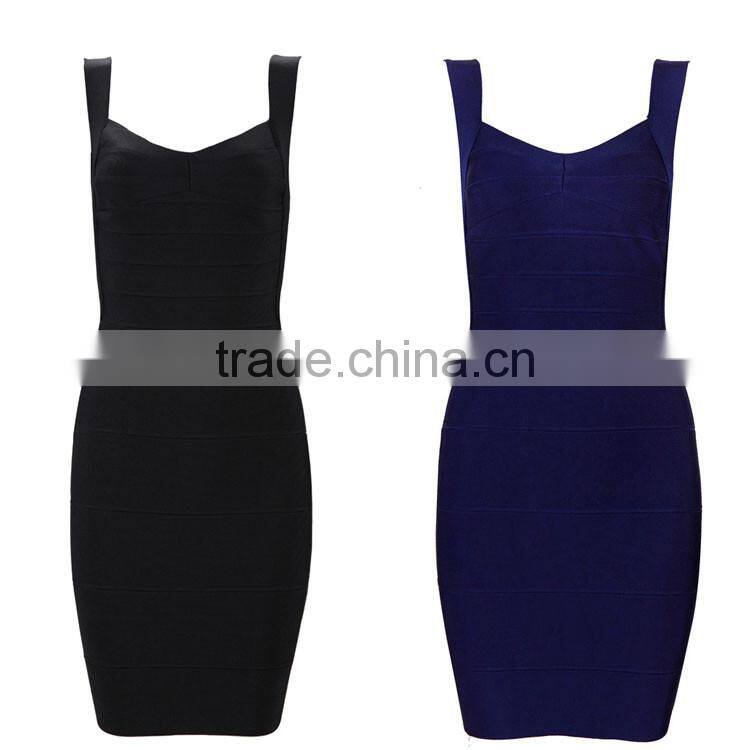 2016 Latest Design lady dresses backless sexy women bandage dress for evening
