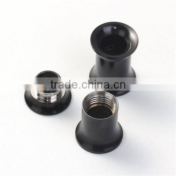 6mm Stainless Steel Ear Stretcher Expander Bobbin Black Expanders Ear Piercing