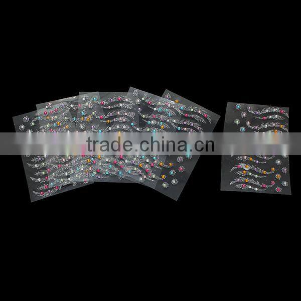 Body Art Multicolor At Random Glitter Removable Temporary Tattoo Sticker