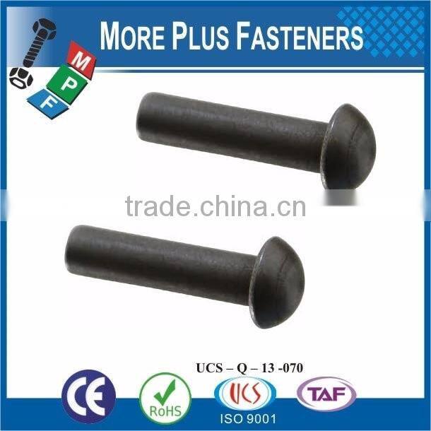 Made in Taiwan High Quality Metal Nut Black Solid Rivet