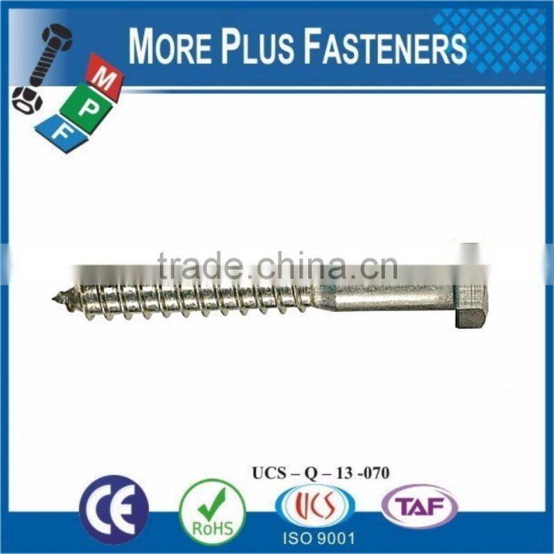 Made In Taiwan External Black Phosphate White Coated Galvanized Metric Lag Bolt