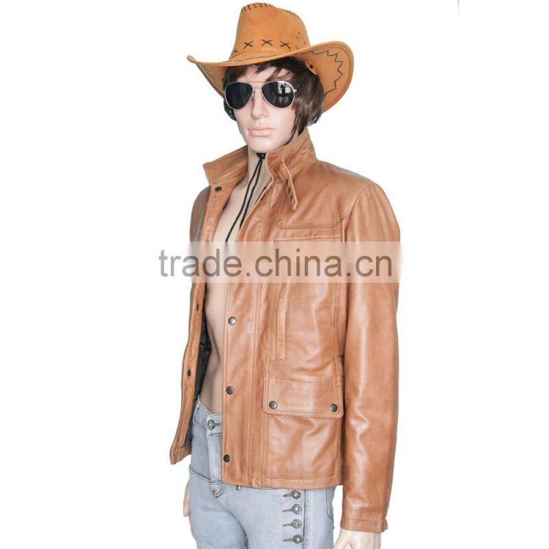 Custom Made Real Leather Biker Jacket / leather jacket