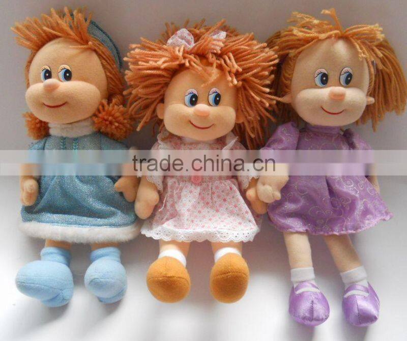 OEM 25cm realistic beautiful baby doll plush girl doll toys