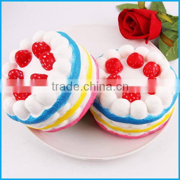 High quality scented slow rising colorful cake squishy