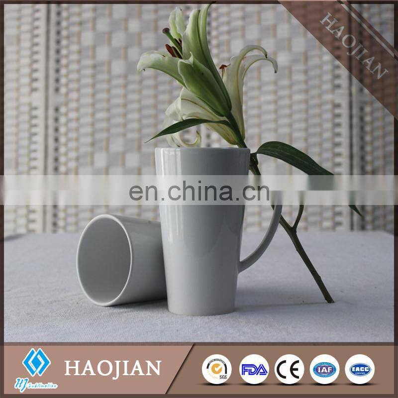 16oz V Shape ceramic coffee mug for sublimation