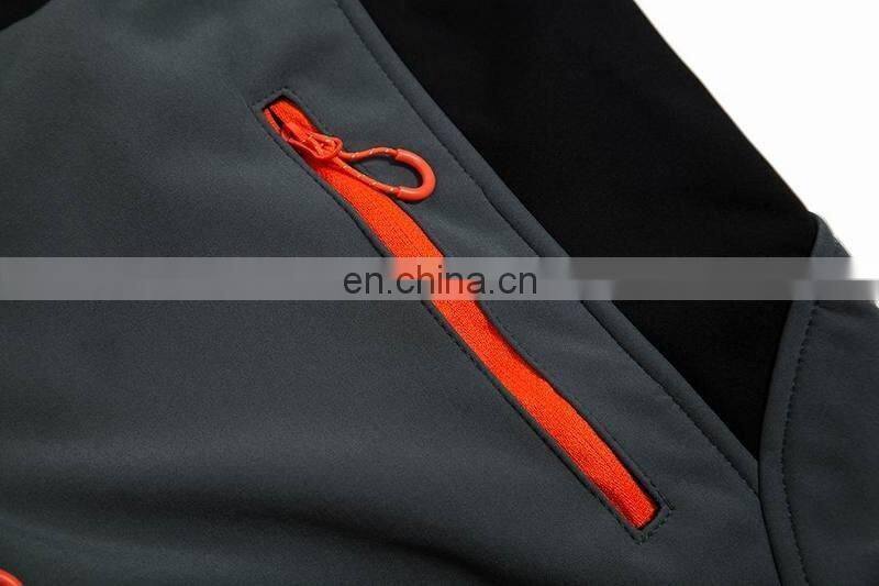Men Water Resistant Hooded Softshell Jacket Empty Sport Hiking Jacket
