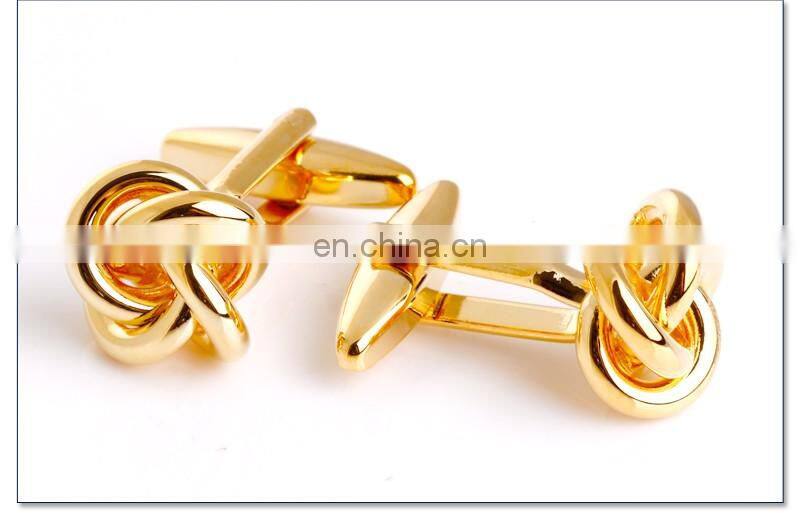 Metal Knot Cufflinks Gold Cuff link