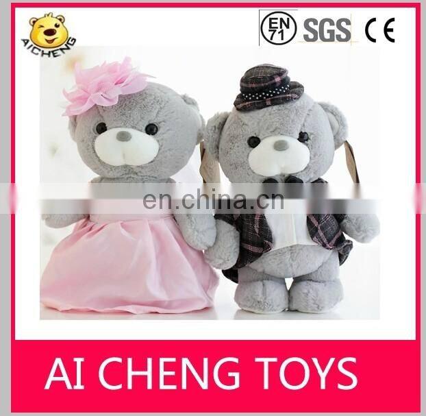 Hot sale christmas plush deer toys ,santa clause plush toys .