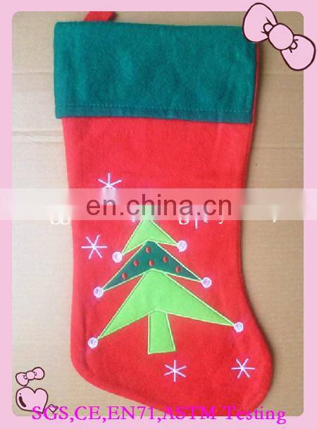 cheap plush christmas sock for baby gift
