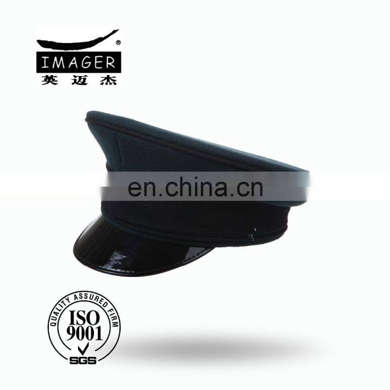 Top Quality Golden Embroidery Badge Air Force Sergeant Peaked Cap for Army Military Use Supply