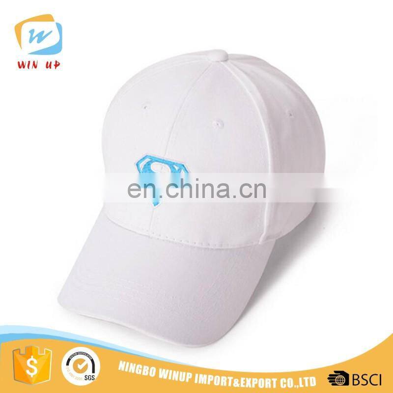 WINUP high quality super man logo short brim baseball cap