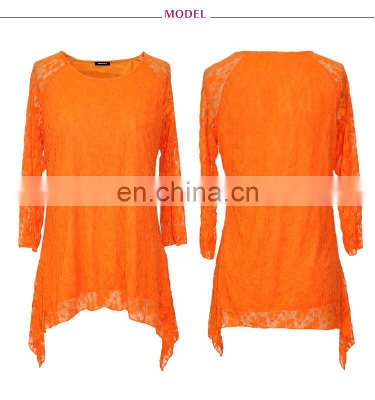 Tailor-Cut Bottom Lace Mesh Women Summer Tunic Short Dress