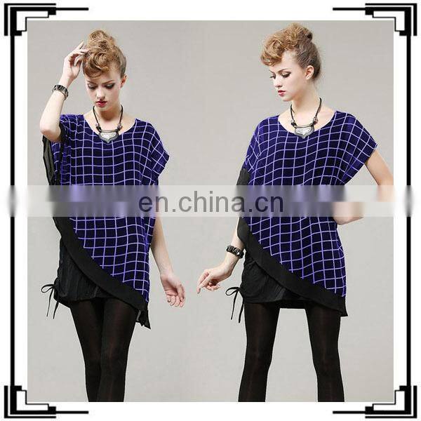 Ladies Fashion Elegant casual dress prints chiffion women dresses
