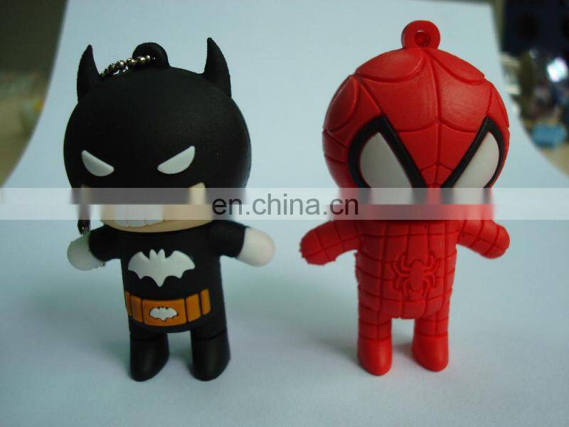 Custom 3d pvc keyring cartoon character