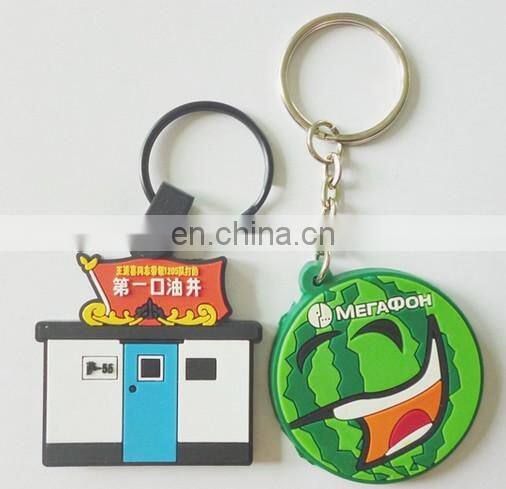 lovely custom shaped soft PVC heart shaped key chain