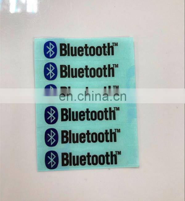 Metallic colorful adhesive stickers for bluetooth speaker