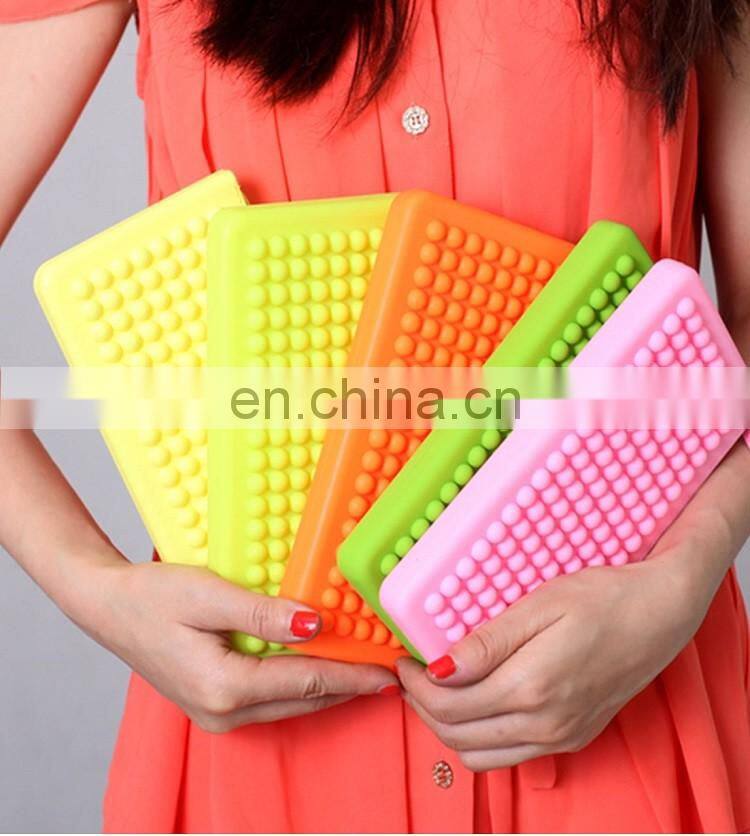 Cheap Women's Silicone Wallet Clutch Bag Zipper Wristlet Purse Handbag