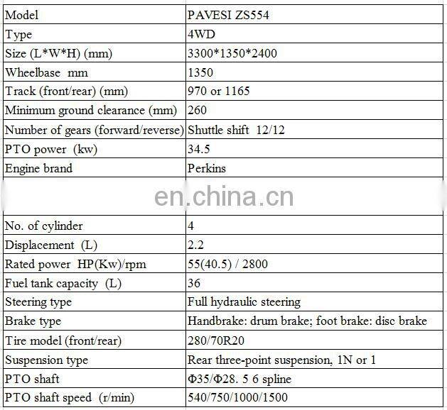55HP Grape field  Orchard  Tractor