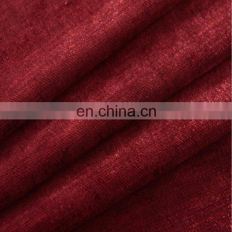 Elegent Burgundy luxury chenille curtains for the living room with valance