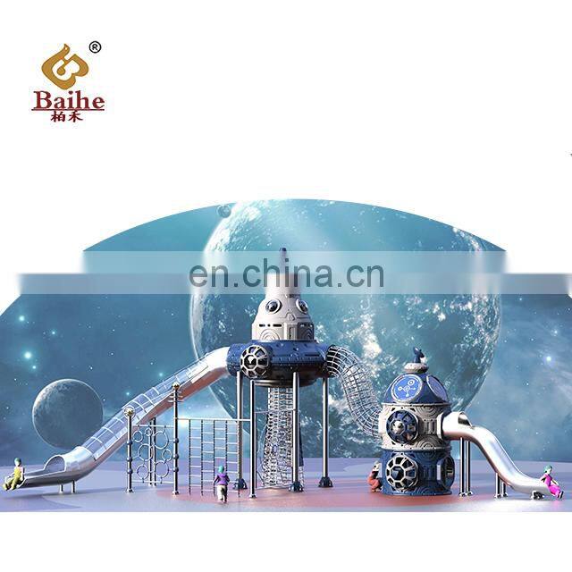 2020 Kindergarten Tube Slide Amusement Park Games Plastic Kids Play Ground Children Outdoor Playground Equipment