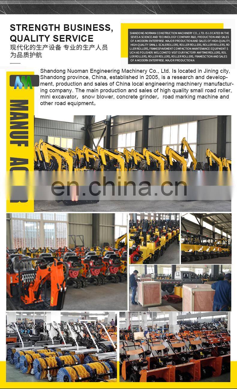 rubber or steel track excavator mini digger trench digger machine for sale