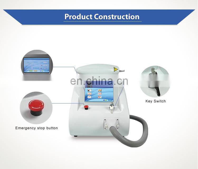 Europe best laser 1064 nm 532nm nd yag laser tattoo removal machine price