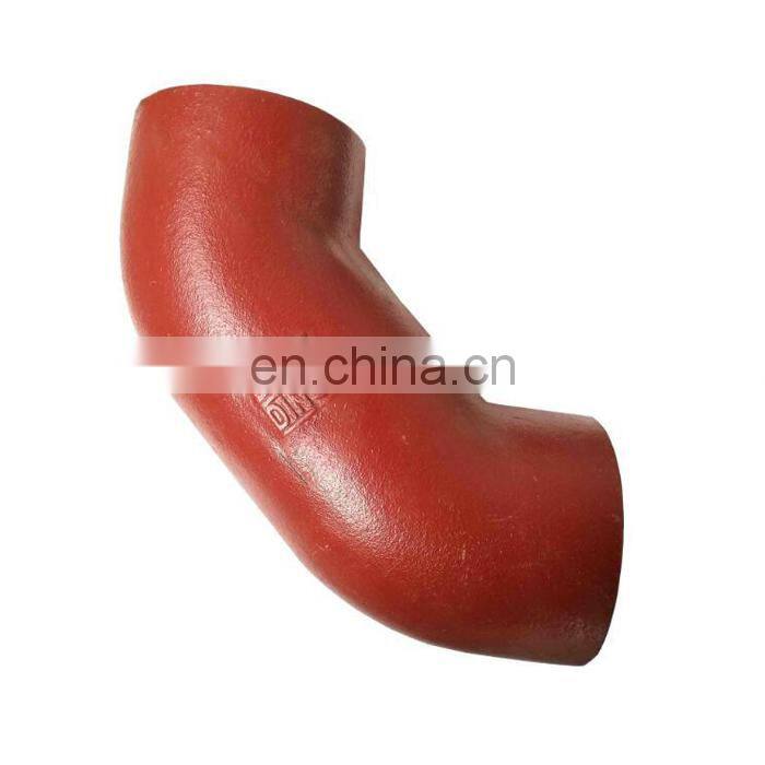 EN877 fusion bonded epoxy grey cast iron drainage pipe fitting 88 degree bend dn150