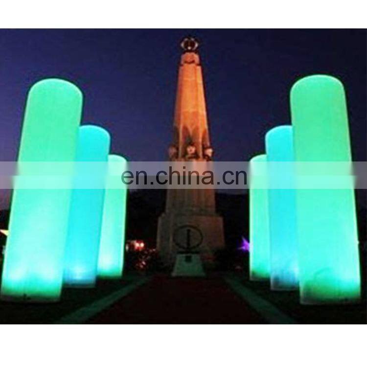 Cheap Inflatable led lighting cone/inflatable lighting column/inflatable colorful led pillar For Sale