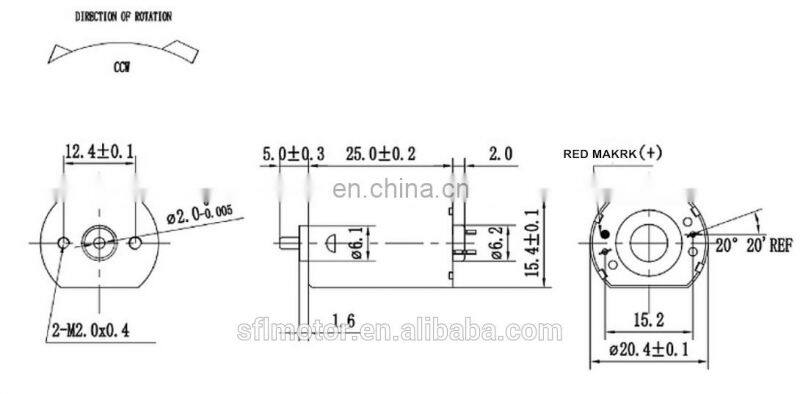 Small size low noise 12v 6v 130PA electric shaver motor