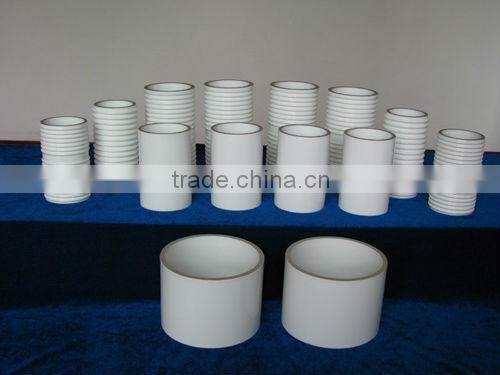 95% Porcelain High Alumina Vacuum Tube,Insulation Tube Could Metallized With Au,Ag,Ni Etc.