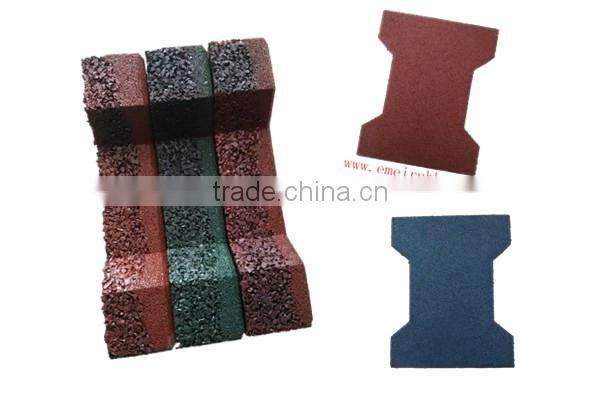 anti-slip driveway rubber floor tiles