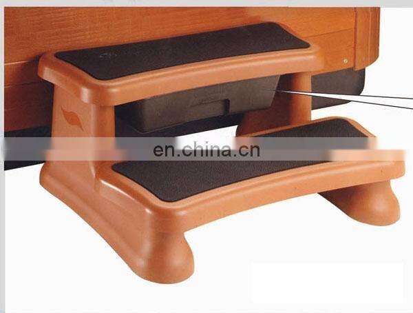 Hot Sale New Design PP Material Wood Composite Side Plastic SPA Pool Hot Tub Steps