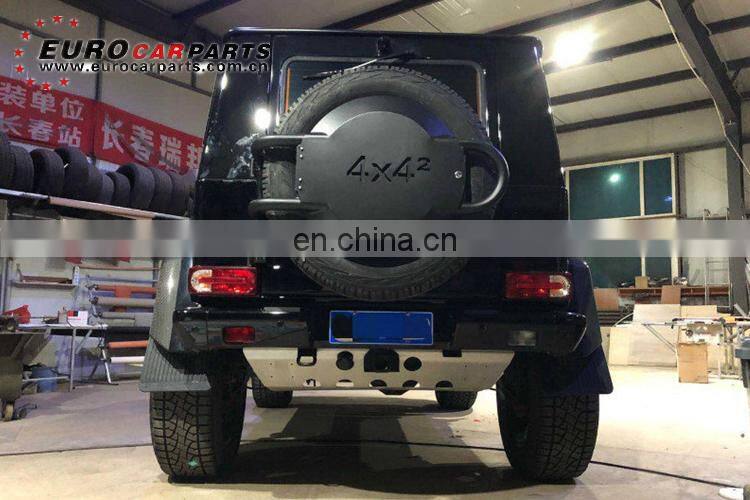 4x4 squared sparewheel fit for G-class W463 4x4 carbon fiber with iron support tail sparewheel cover