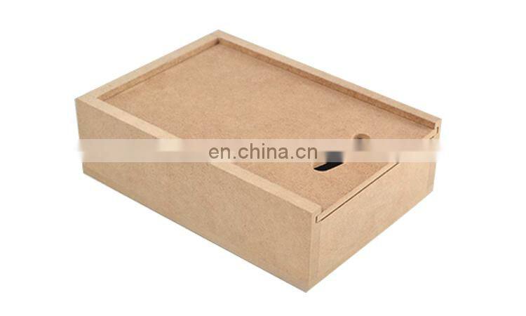 Customized MDF wooden boxes with sliding lid